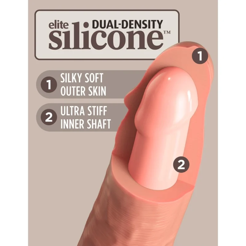 10 Inch Dual Density Silicone Cock