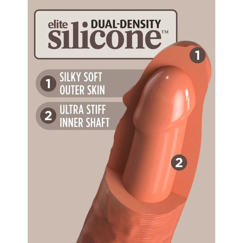 7 Inch Dual Density Silicone Cock