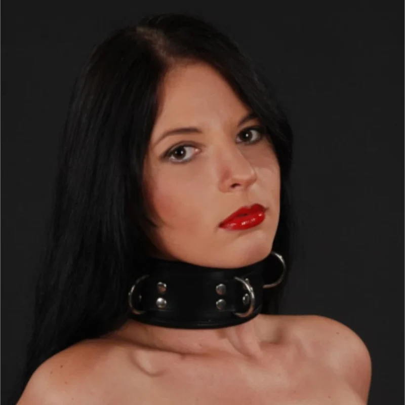 BDSM Halsband, weich gepolstert, abschließbar