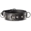 Herren-Lederhalsband mit Spikes Please Leon